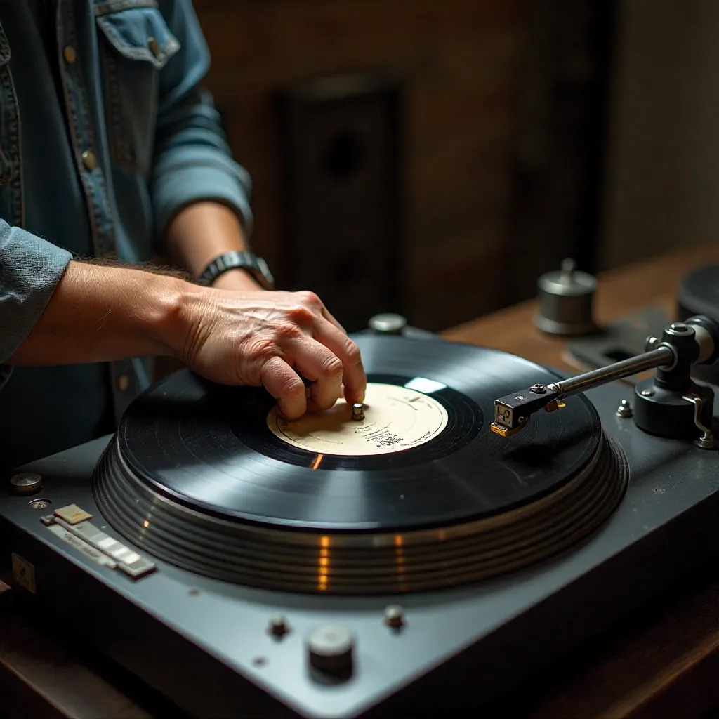 Professional vinyl cleaning process detail